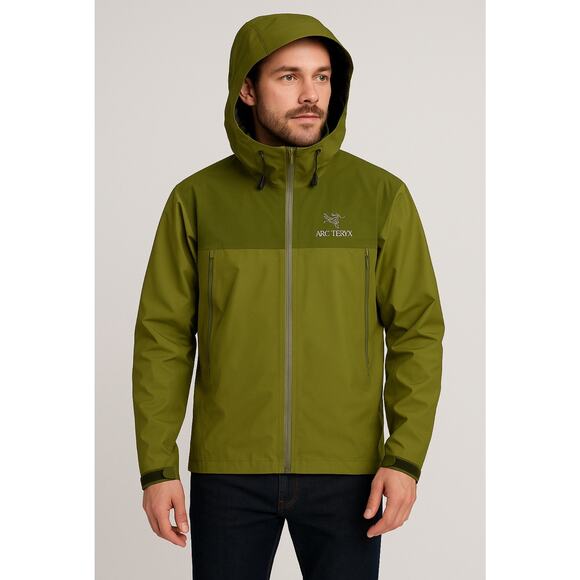 Arc’teryx Beta AR Jacket Mens Size Large Green Storm Hood - Picture 1 of 14
